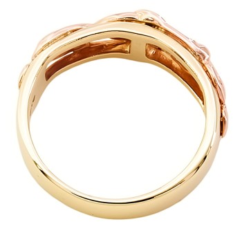 9ct Gold 2-Tone Clogau Ring Size S